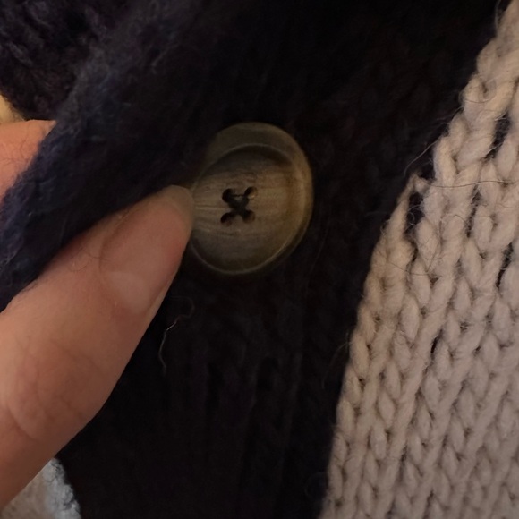 Lorenzo Magni Deer reindeer snowflake Cardigan Sweater Alpaca Wool made in Italy - Picture 8 of 10